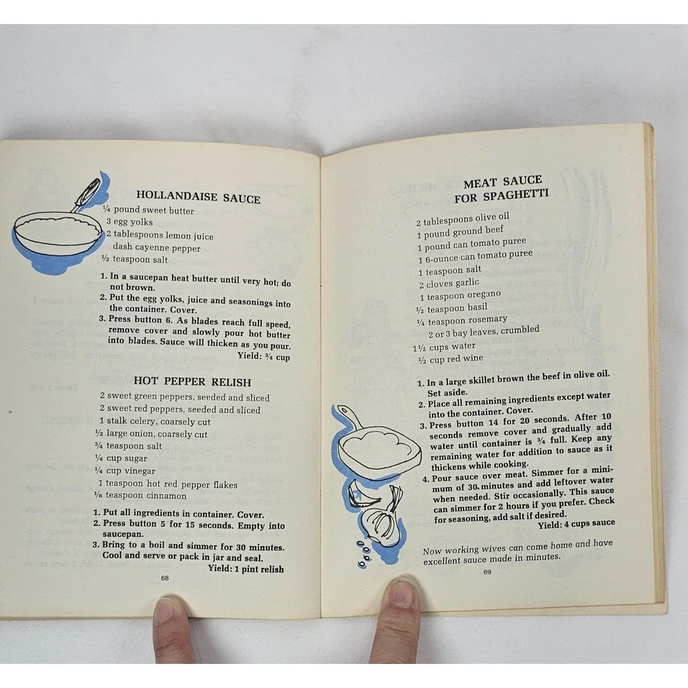 Vintage 1970 Your Waring Cookbook Pleasure of Blending Blender Recipe Owner Book